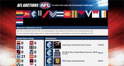 Desktop Screenshot of aflauctions.com.au