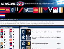 Tablet Screenshot of aflauctions.com.au
